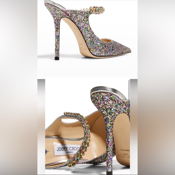 Jimmy Choo Bing Confetti Crystal Pump Heels - Picture 5 of 5